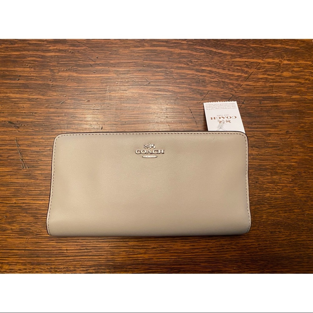 NWT Coach Smooth Leather Skinny Wallet